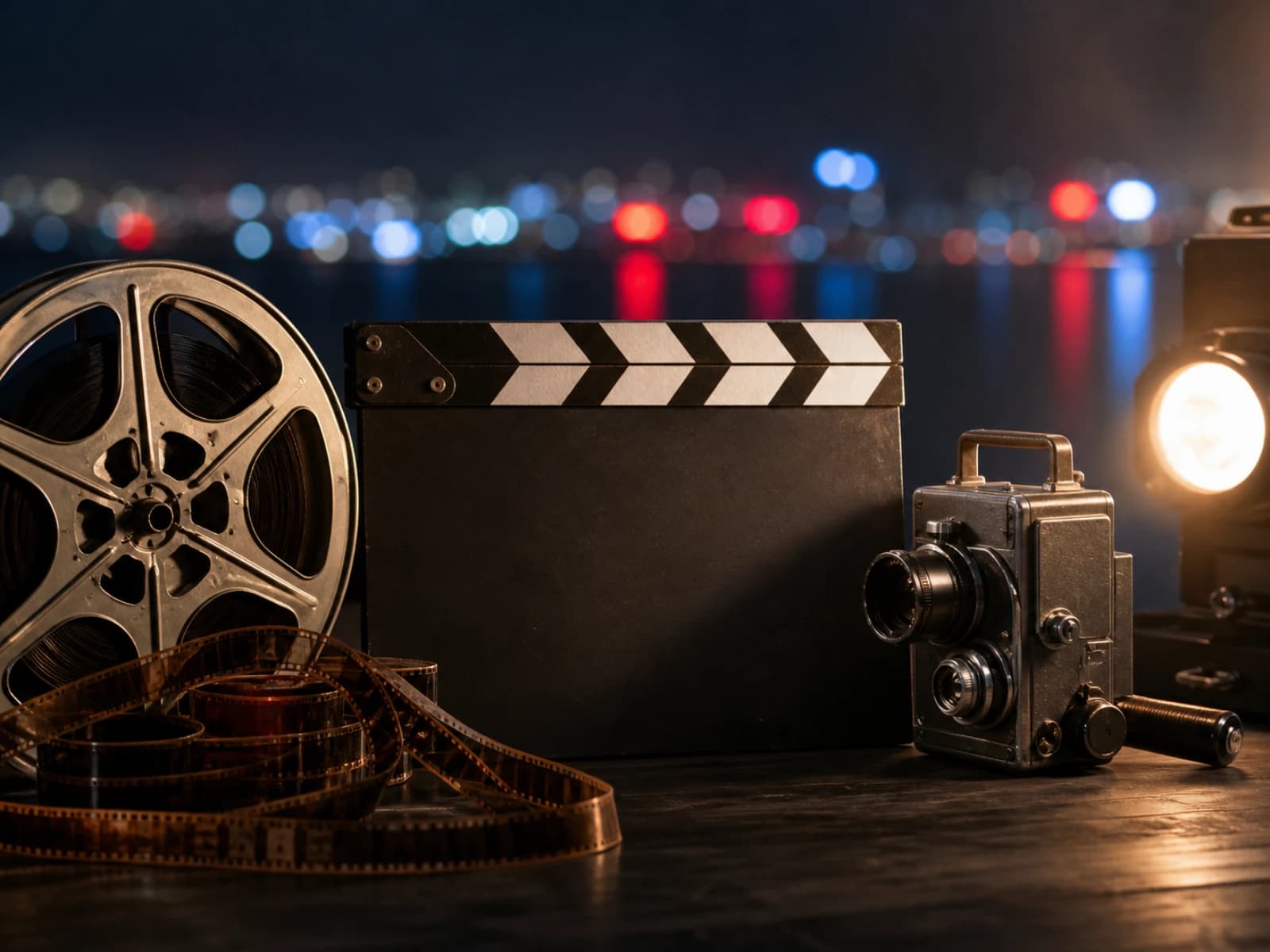 Bodegón que representa la historia del cine de Hong Kong