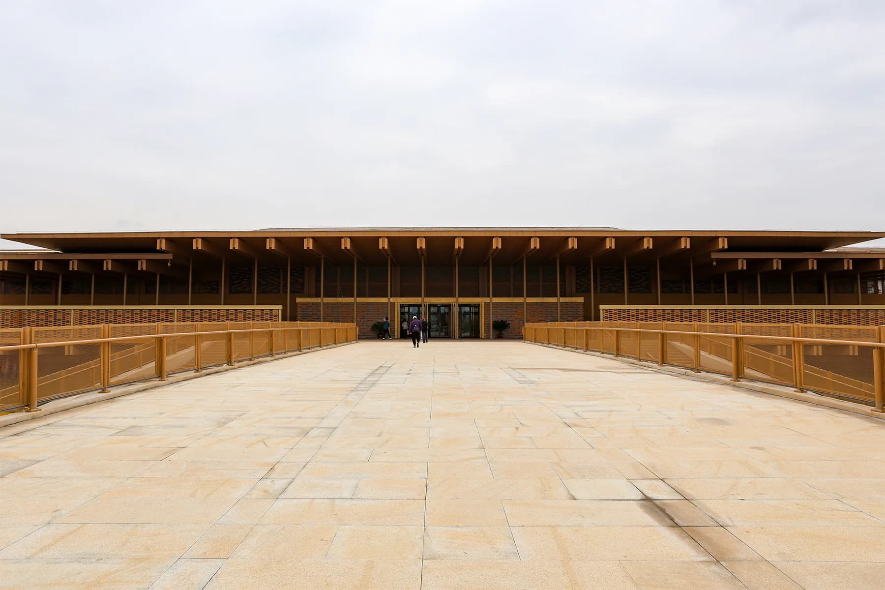 Wide view of the Han–Wei Luoyang City Archaeological Site Museum entrance