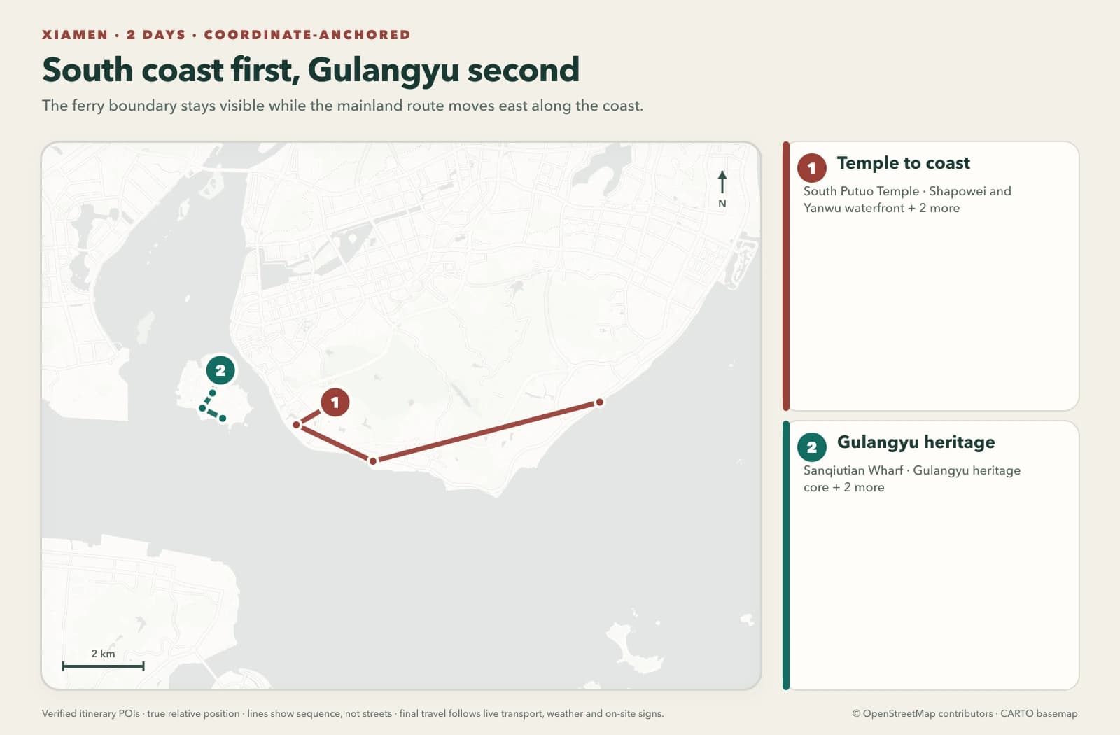 Xiamen en 2 días: costa y Gulangyu