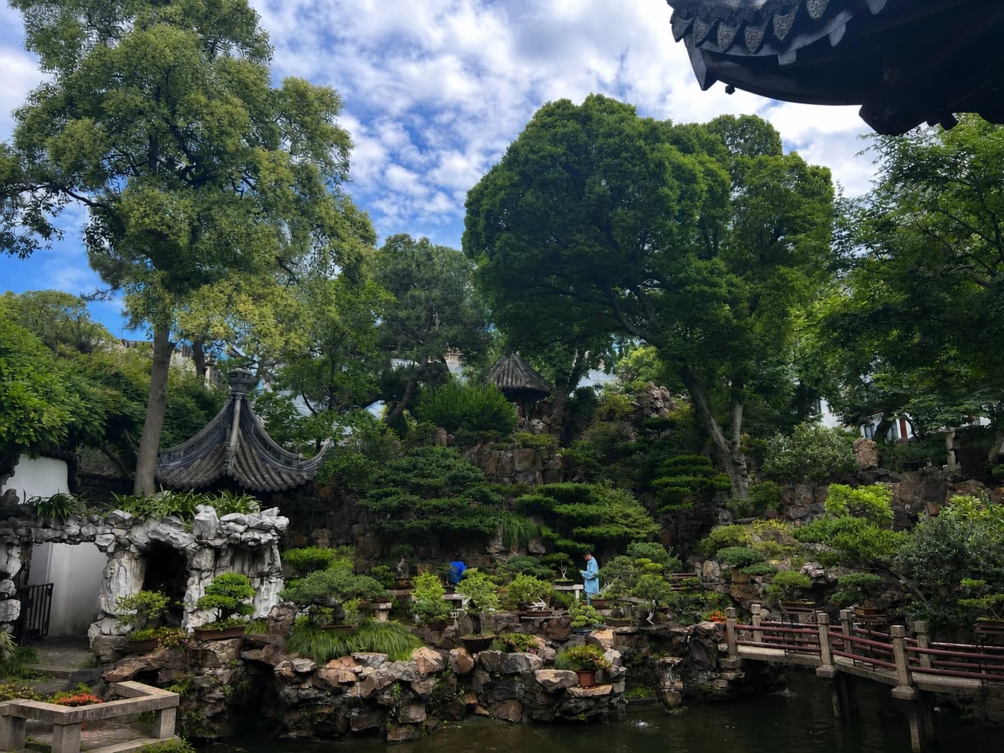 Mapa de transporte e instalaciones del Yu Garden