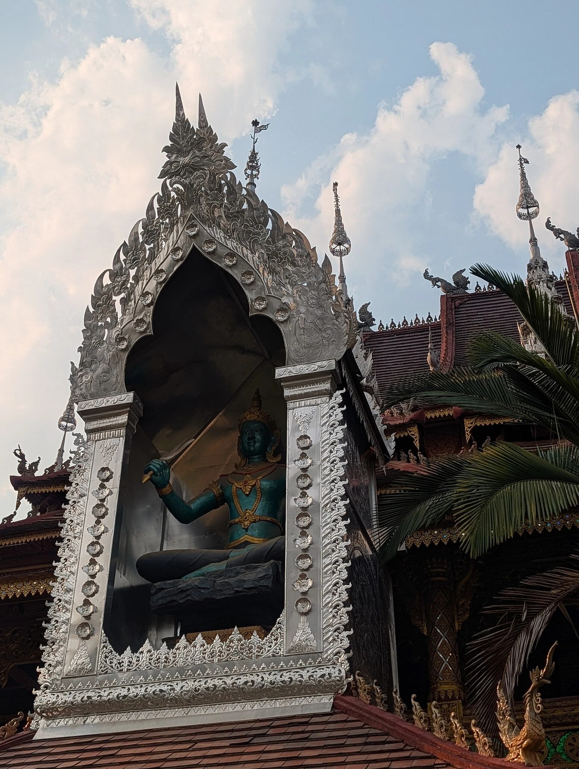 Religious-art detail at Xishuangbanna Grand Buddhist Temple