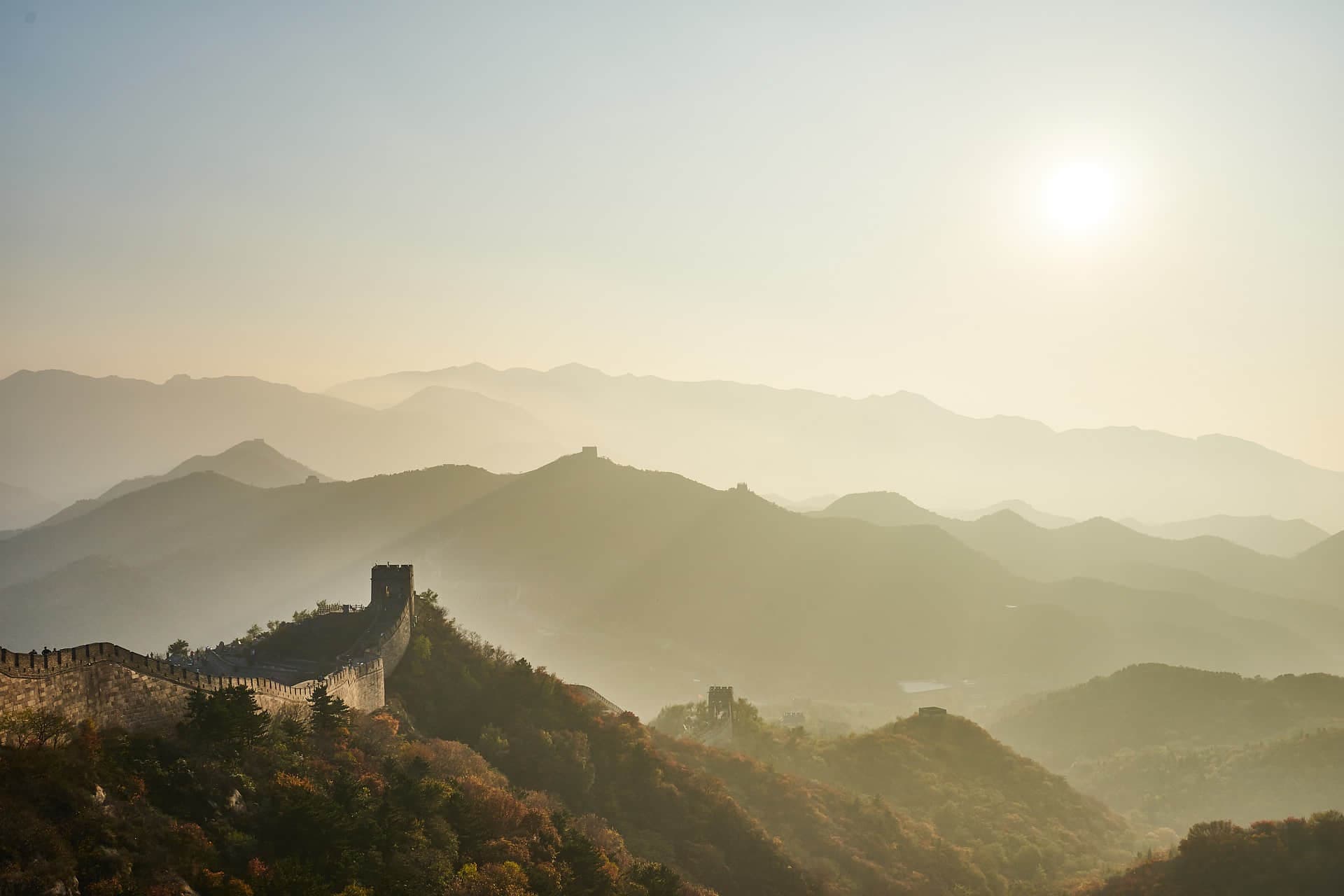 Vista panorámica de la Gran Muralla de Badaling