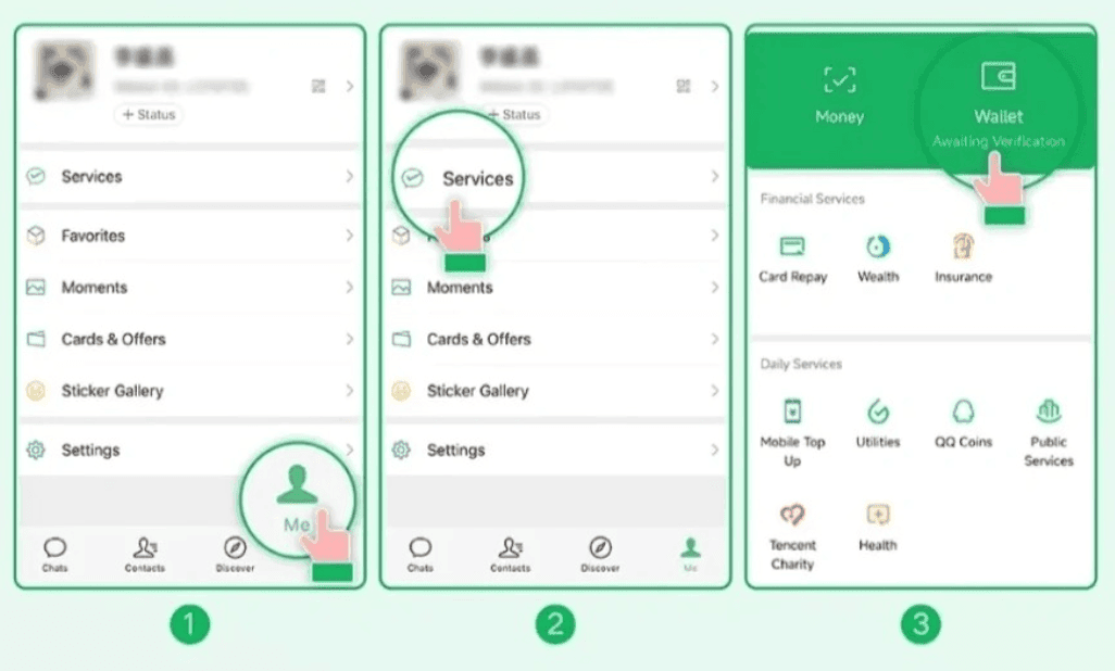 Añadir una tarjeta bancaria a WeChat Pay