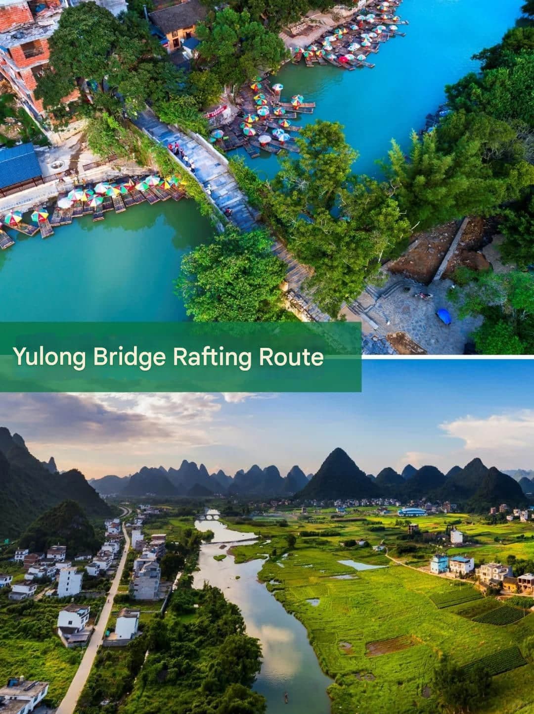 Ruta en balsa del puente Yulong
