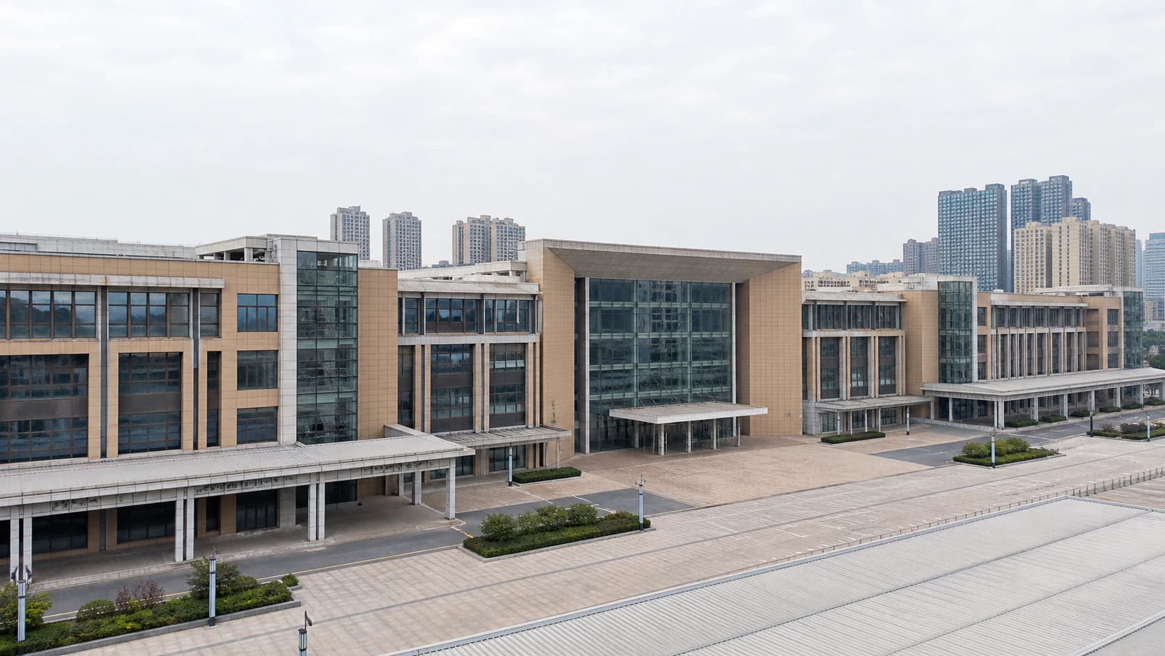 Editorial architectural view representing the scale of Yiwu International Trade Market