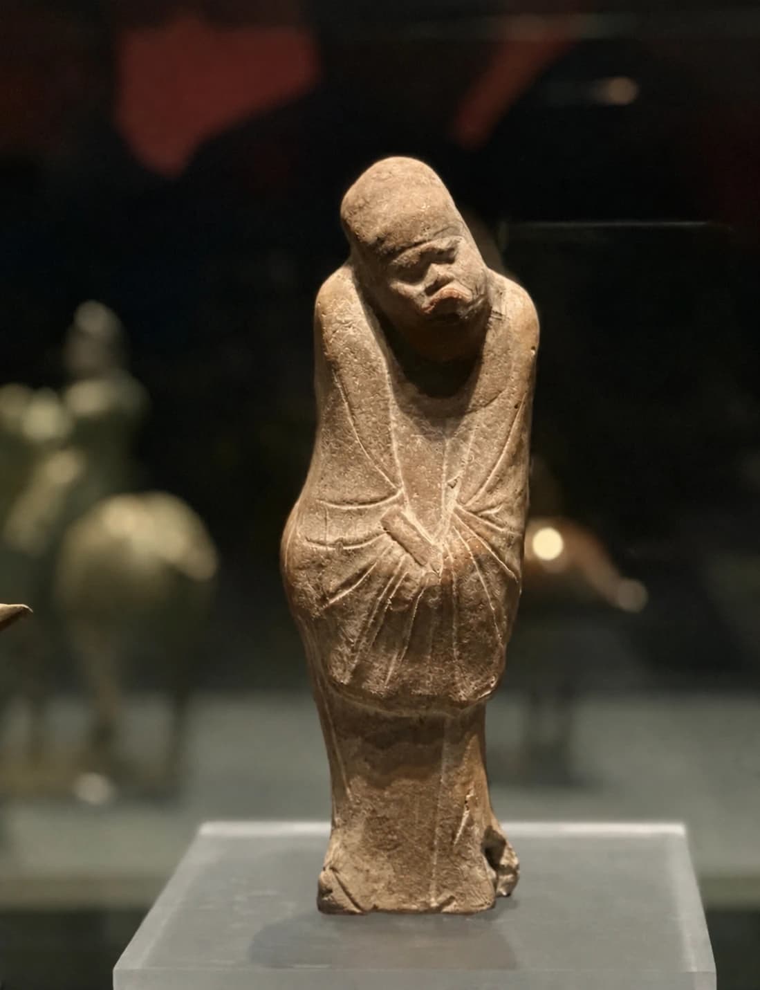 Figura pintada del periodo Tang expuesta en el Museo de Historia de Shaanxi