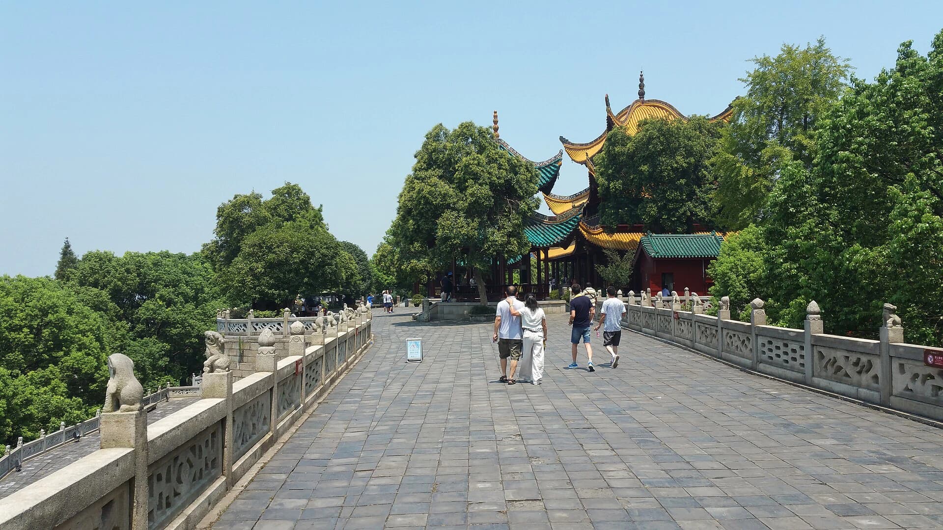 Yueyang Tower rising above trees in its historic precinct